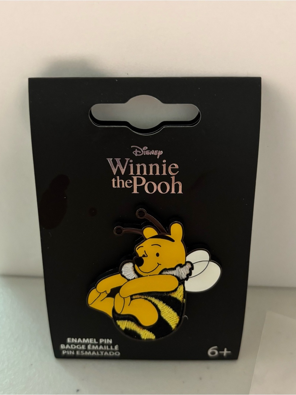 Disney Winnie the Pooh Bee Character Pin - Yellow, Black, White